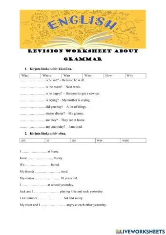 Grammar test - U15 (ILE2)