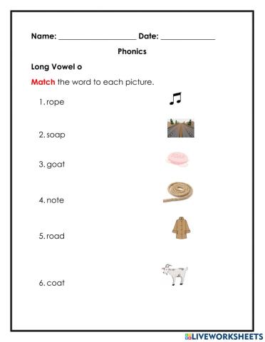 Long Vowel o