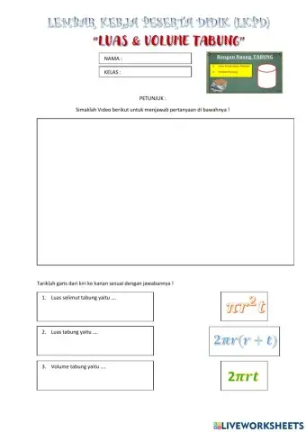 Luas dan Volume Tabung