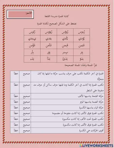 كتابة الهمزة