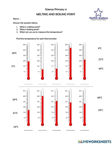 Boiling and Melting Point