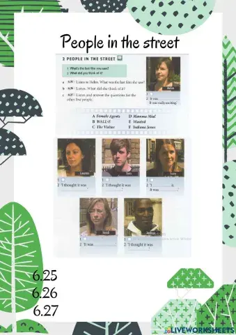 People in the street