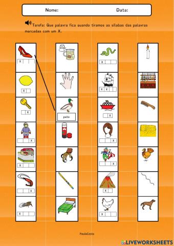 Palavras dentro de palavras