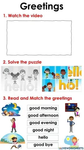 Greetings First Grade