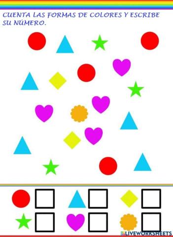 Contamos formas de colores