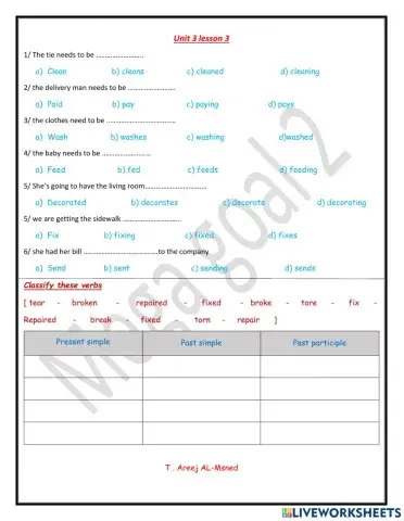 Mega2- unit 3 lesson 3
