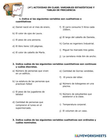 Variables y frecuencia