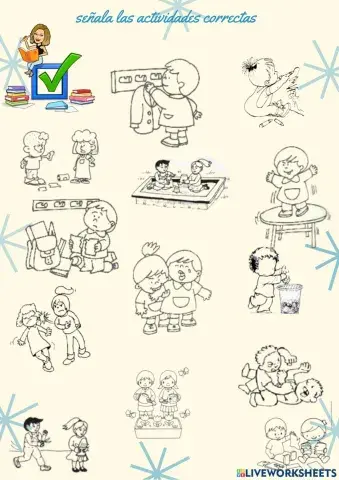 Seleccionar actividades correctas