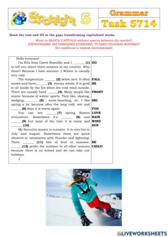 Spotlight 5 Task 5714