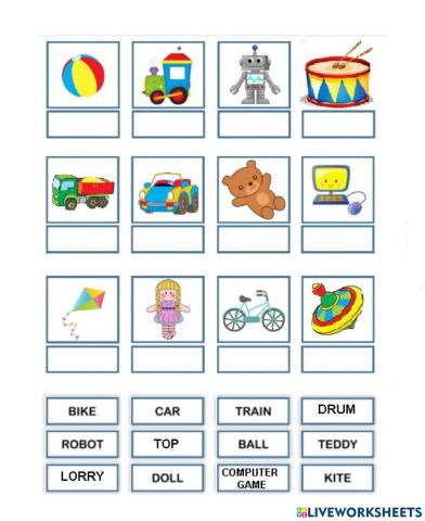 Toys Vocabulary