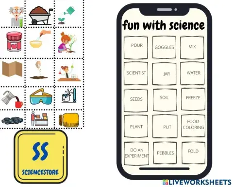 Fun with science vocabulary
