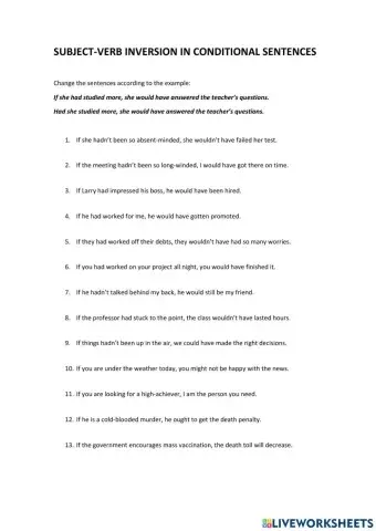 Subject-Verb inversion