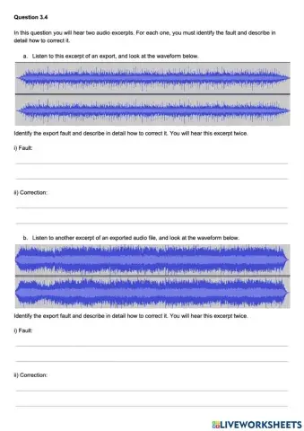 Higher Music Technology Question 16 (Q3)