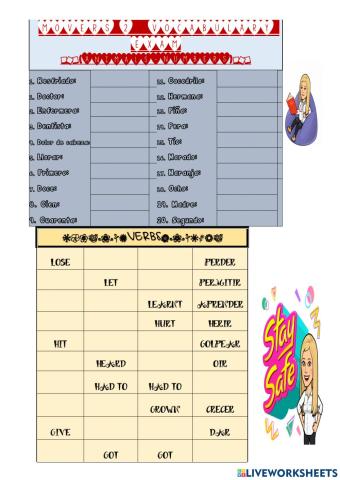 Vocabulary and verbs 6 movers 2