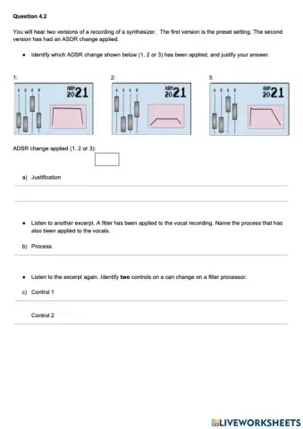 Higher Music Technology Question 18 (Q4)