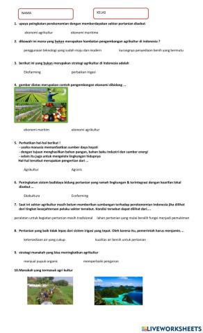 Penguatan Agrikultur di Indonesia