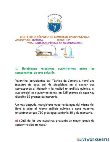 Unidades físicas de concentración