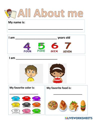 All about me. Kinder