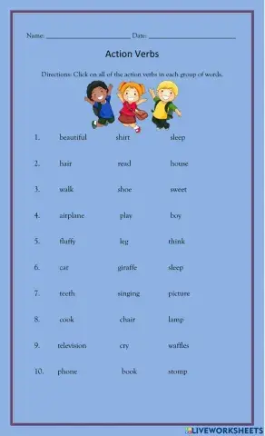 Action Verbs