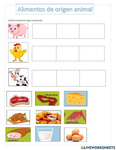 Alimentos de origen animal