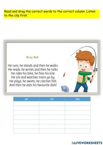 Phonics -s-   -z-     -iz-