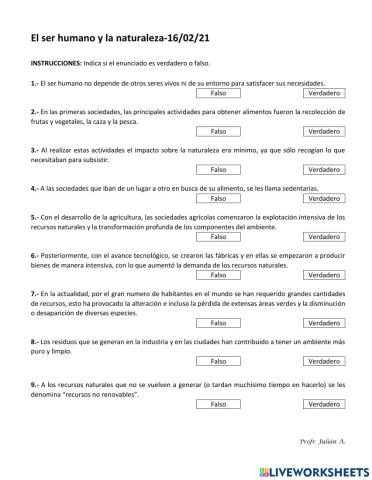 El ser humano y la naturaleza-16-02-21