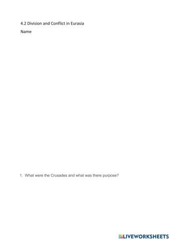 4.2 Division and Conflict in Eurasia