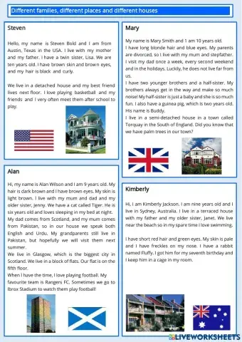 Different families and countries