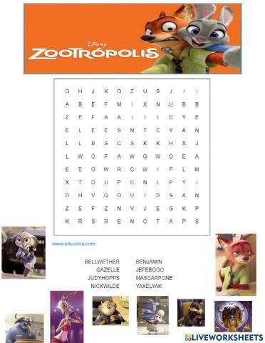 Zootropolis sopa