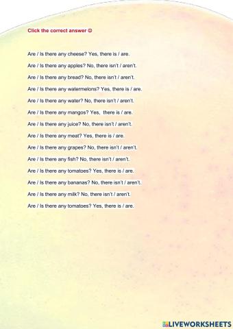 Is ther - Are there any