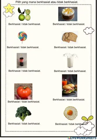 Makanan berkhasiat dan tidak berkhasiat
