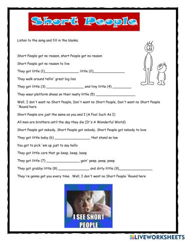 -Short People- song listening