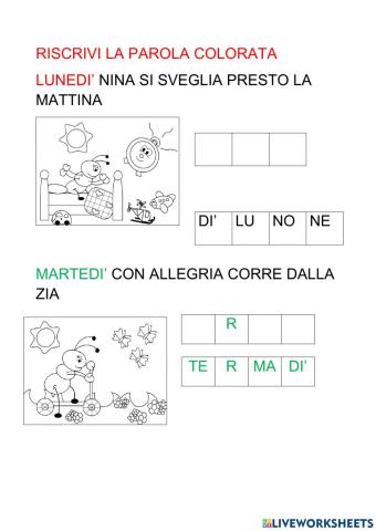 La settimana di Nina la formica