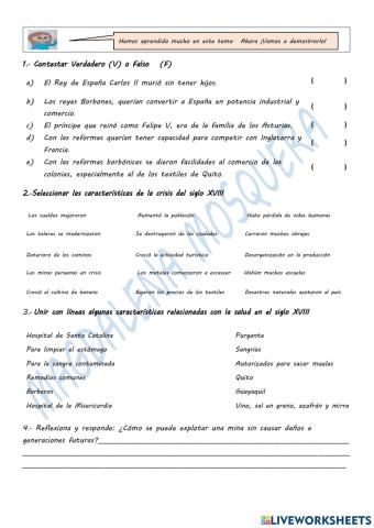 La crisis del siglo XVIII