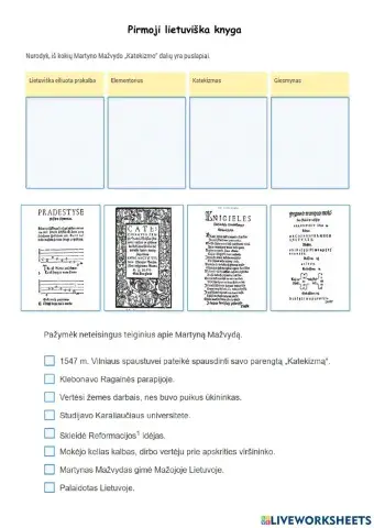 Pirmoji lietuviška knyga