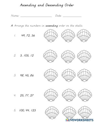 Ascending and Descending Order