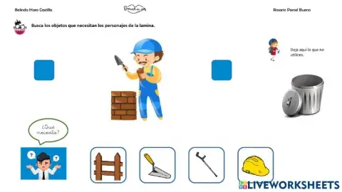 ¿Qué necesita?: albañil