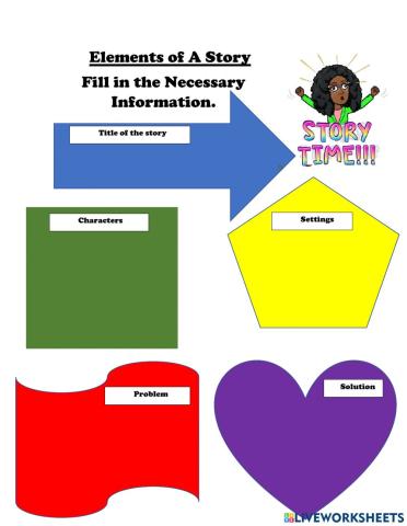 Elements of a story worksheet