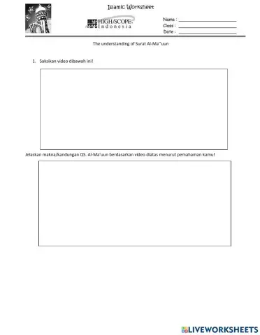 Belajar QS Al-Ma'uun