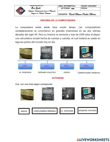 Historia de la computadora