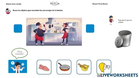 ¿Qué necesita?: cocinero