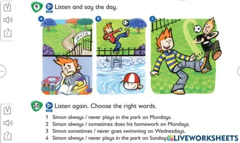 Adverbs of frequency