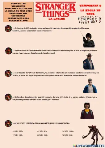 Stragers things regla de tres