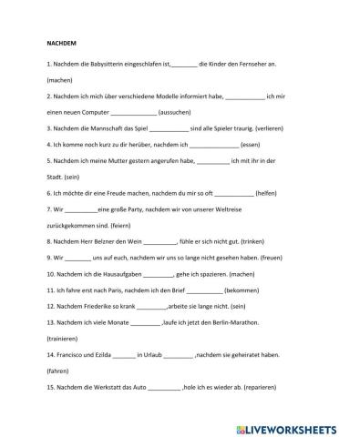 Nachdem
