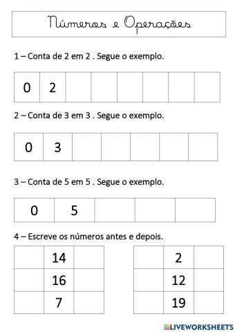 Matemática - Números e Operações