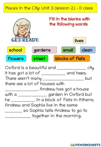 Places in a city (Unit 3)