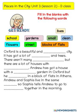 Places in a city (Unit 3)