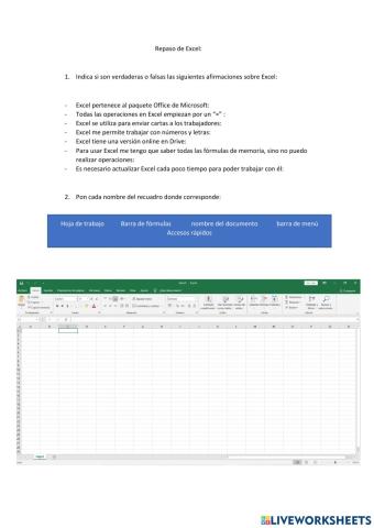 Repaso de Excel