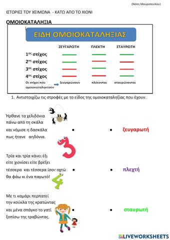 Ομοιοκαταληξια