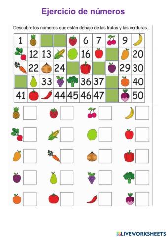 Números hasta el 50